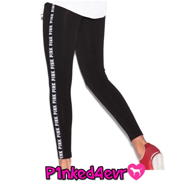 VS PINK Logo Stripe 1/2 Zip/Logo Stripe Leggings - Picture 6 of 6